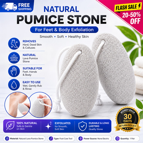 Natural pumice stone - for, feet