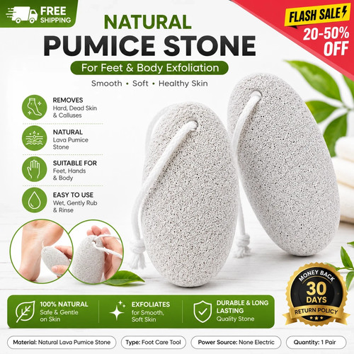 Natural pumice stone - for, feet